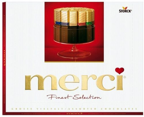 Merci Finest Selection Pralinenbox von Storck, 250 g – Ideales Geschenk