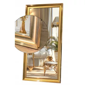    Goldener Badezimmerspiegel in einem stilvollen goldenen Rahmen 140x70 feuchtigkeitsbeständig u7
