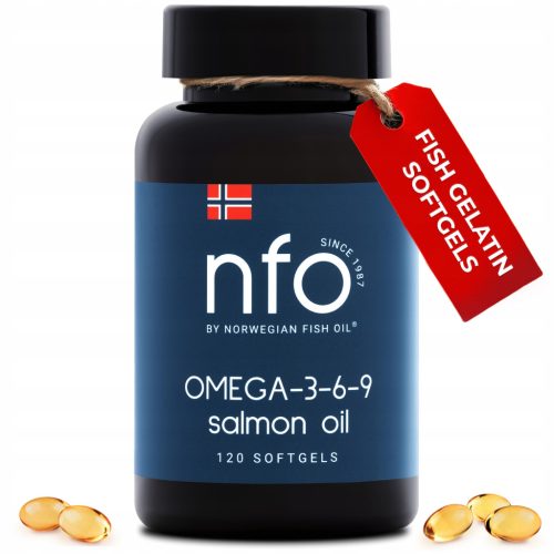 Omega-3-6-9 Lachsöl Kapseln, hochkonzentriert und rein – 120 Stück