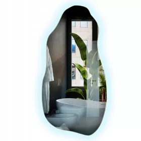    LED-Spiegel 45x90 cm Coole Farbe Unregelmäßige Form Moderner Stil