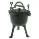  Gusseiserner Jagdtopf, ungarisch, emailliert, 5 l, für Lagerfeuergrill