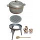  JAGDTOPF AUS GUSSEISEN MIT GRILL 8 L