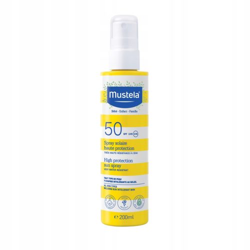 Mustela Sun Spray 200 ml spray przeciwsłoneczny SPF50+