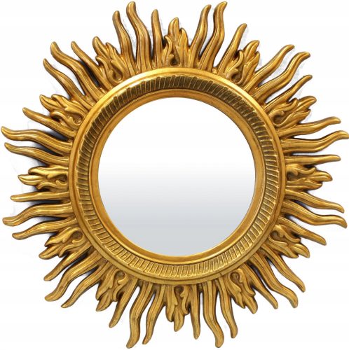  Goldener Sonnenrahmen im Retro-Stil mit Spiegeldekor
