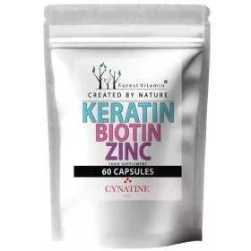   Forest Vitamin Keratina, Biotin & Zink - Unterstützt Haare, Haut & Nägel, 60 Kapseln