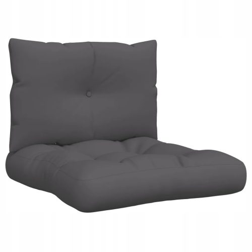  Palettensofa Kissen, 2 Stück, anthrazit, Stoff