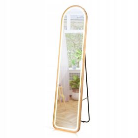    2-in-1-Spiegel mit LED-Hintergrundbeleuchtung 37 x 38 x 155 cm