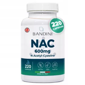   NAC Kapseln 600mg von Bandini Pharma - 7+ Monate Vorrat, natürliche Qualität