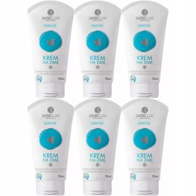   BasicLab Famillias Lipidowy Zimowy Krem Ochronny z Witaminą E do Twarzy 6 x 75 ml