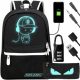 Reflektierender Rucksack mit USB-Port - Ideal für Schule, Arbeit und Ausflüge