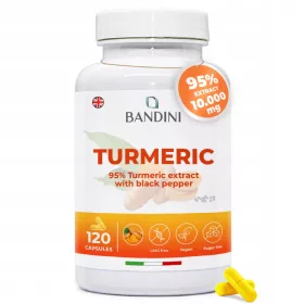   Hochdosiertes Kurkuma & Piperin Kapseln für optimale Absorption und Wohlbefinden