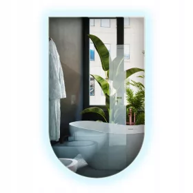  LED-Spiegel für Make-up und Schminken Premium Oval 100cm