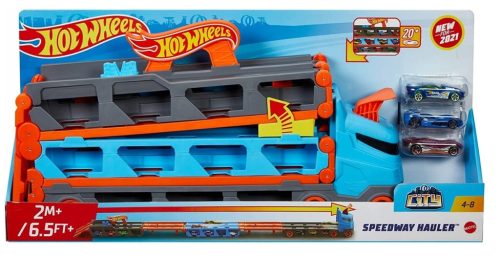  Mattel Hot Wheels City Rennstrecke 2-in-1 Renntransporter
