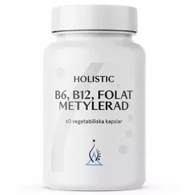   Holistic B6, B12, Folat Metylerad - Vitamin-Kapseln mit Metylierten Nährstoffen (60 Stück)