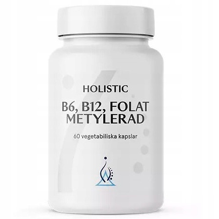 Holistic B6, B12, Folat Metylerad - Vitamin-Kapseln mit Metylierten Nährstoffen (60 Stück)