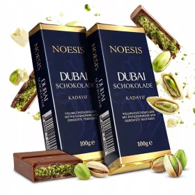   Noesis Dubai Schokolade mit Pistaziencreme und Kadaifi - 100g Genuss