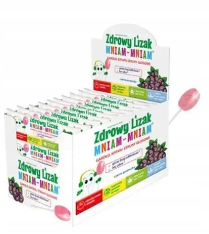 Gesunde Kinderlutscher „Mniam Mniam“ mit Vitaminen, 40 Stück – Zuckerfrei und Glutenfrei