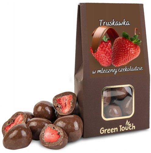 Lyophilisierte Erdbeeren in Vollmilchschokolade 100g – Ganze Frucht