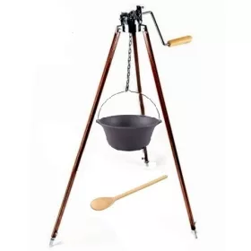    UNGARISCHER GUSSEISERNER WASSERKOCHER 8L MIT TELESKOPSTÄNDER