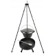  Gusseisenkessel 8 P KAMIN 40 cm Dreibein 120 cm
