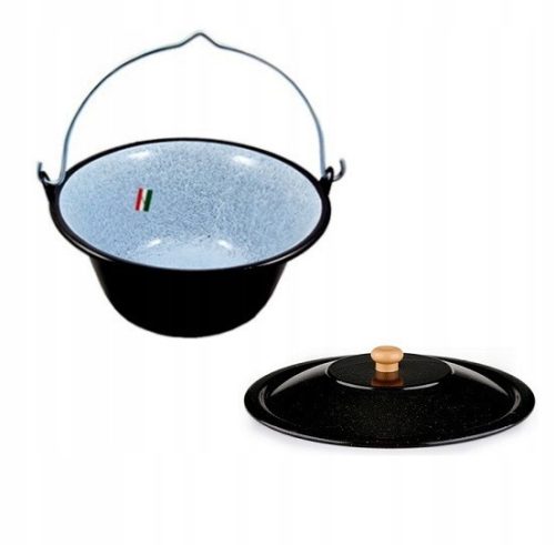  UNGARISCHER EMAILLIERT-KESSEL 16L + DECKEL