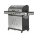  Gas-Gartengrill, 20 kW, Yato, Edelstahl, massiver Gusseisenrost