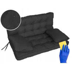    Schaukelauflage für Gartenbank, 120 cm, dick, wasserdicht + 2 Kissen