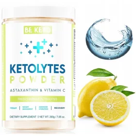   BeKeto Elektrolyte Pulver Fresh Lemon 200g - Optimal für Ketogene Diäten