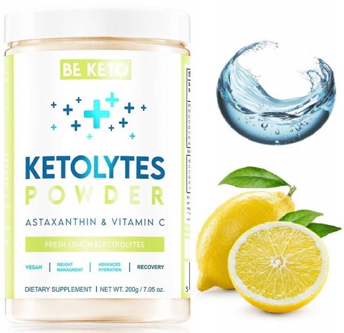 BeKeto Elektrolyte Pulver Fresh Lemon 200g - Optimal für Ketogene Diäten