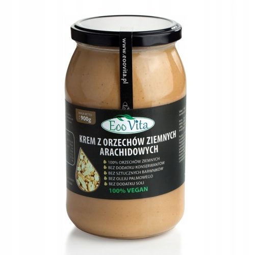 100% Natürlicher Erdnussbutter 900g - Vegan und ohne Zusätze