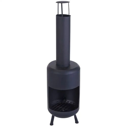  Gartenkamin mit 2-in-1-Feuerraum