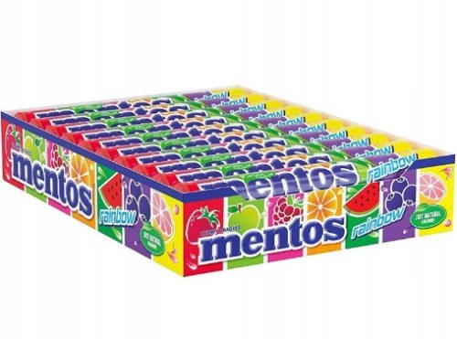 Mentos Rainbow Kaudragees in 7 fruchtigen Geschmacksrichtungen, 37,5g