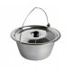  UNGARISCHER EDELSTAHLKESSEL 6 L MIT INOX-DECKEL