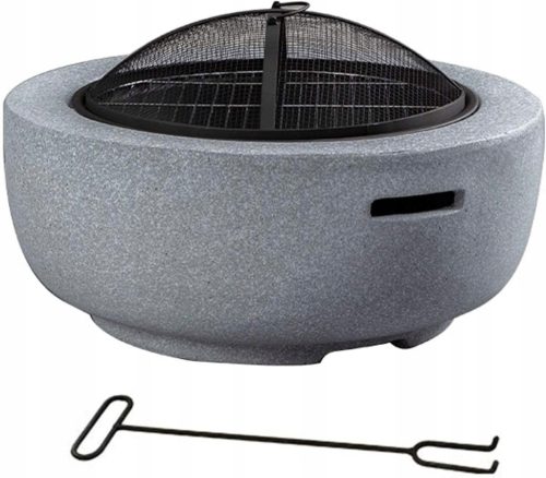  ELEGANTE GARTENKAMIN STEINSCHALE GARTENKAMIN GRILL 4in1