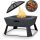  ELEGANTE GARTENKAMIN-BETONSCHALE GARTENKAMIN-GRILL 4in1 STEIN
