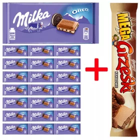   Milka Oreo Milchschokolade 100g – 22 Stück Packung mit Gratiszugabe