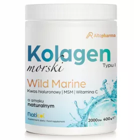   Wild Marine Collagen Pulver mit Hyaluronsäure und MSM von Altopharma®, 400g