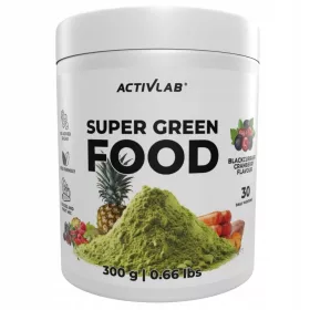   Activlab Super Green Food, Schwarz-Johannisbeere-Kranbeere-Pulver 300g