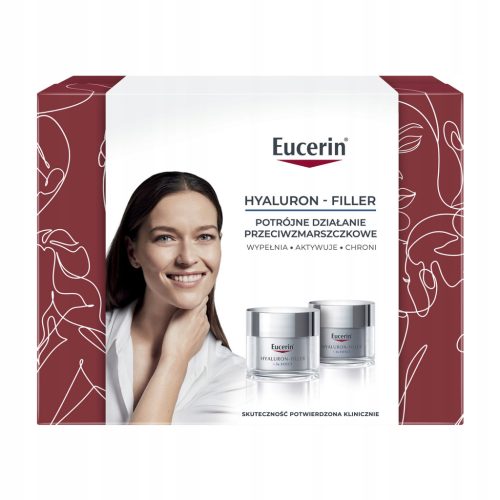 EUCERIN HYALURON-FILLER Krem przeciwzmarszczkowy na dzień SPF30 + Noc 50ml