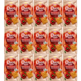   15x Lay’s Oven Baked Mehrkorn-Cracker, Geschmack: Paprika & Kräuter, 80g