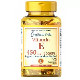 Witamin E 1000 IU - 100 Gelkapseln zur Nahrungsergänzung