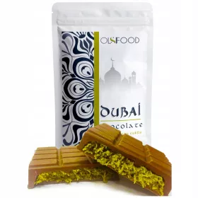   Luxuriöse Dubai Schokolade Ohne Zuckerzusatz mit 100% Pistazienpaste 190g