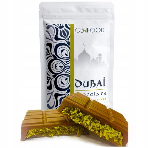 Luxuriöse Dubai Schokolade Ohne Zuckerzusatz mit 100% Pistazienpaste 190g