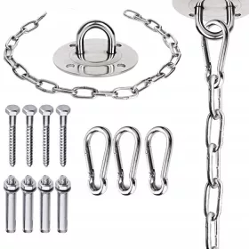    Befestigungssatz für Hängemattenschaukel Storchennest Kette Stahl