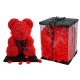 Handgefertigter XXL Teddybär aus Rosen 25 cm - Perfektes Geschenk für Jeden Anlass