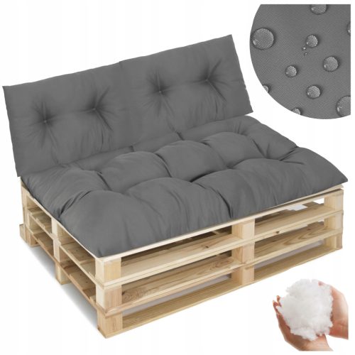  GARTENKISSEN AUS PALETTEN EUROPALETTENMÖBEL 120x80 CM WASSERDICHTES SET