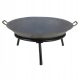  Schwarze Feuerstelle aus Gusseisen mit Griffen, 60 cm