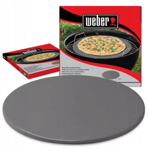  Runder PIZZASTEIN Cordierit-Backstein 36cm Weber