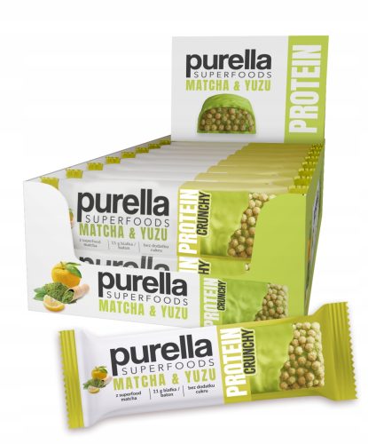 Proteinriegel Purella Superfoods Crunchy Matcha & Yuzu - Zuckerfrei