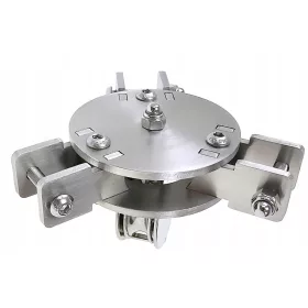    Gartengrill-Stativ - Edelstahl-Top-Mount-INOX-Feuerkammerblock